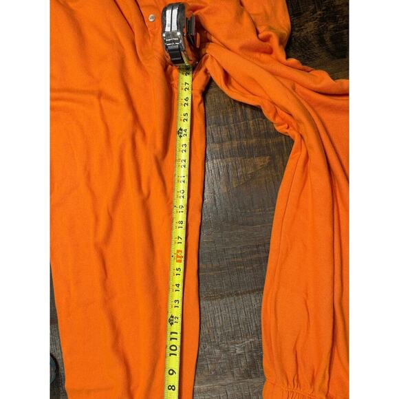 Donni. Plus, fleece jogger, woman, Faux Button Fly. Orange, Lightweight, 2X. NWT - Picture 6 of 8